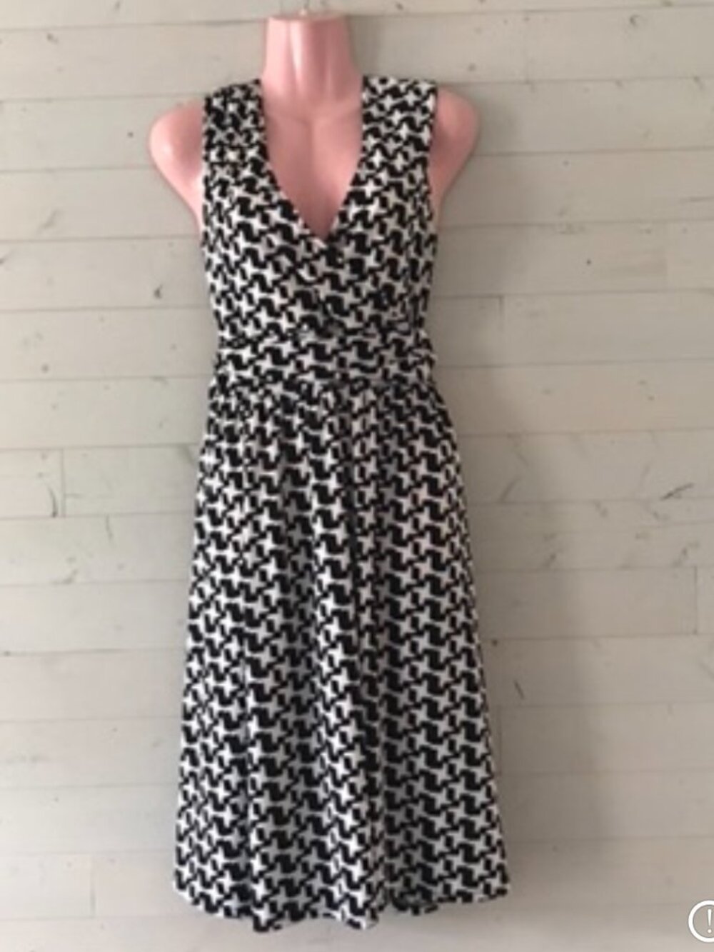 Donna Karan DKNY Black & White Summer Dress Small